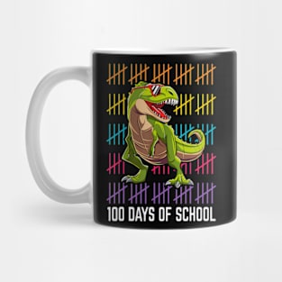 100 Days of School Dinosaur TRex 100th Day of School Boys Mug